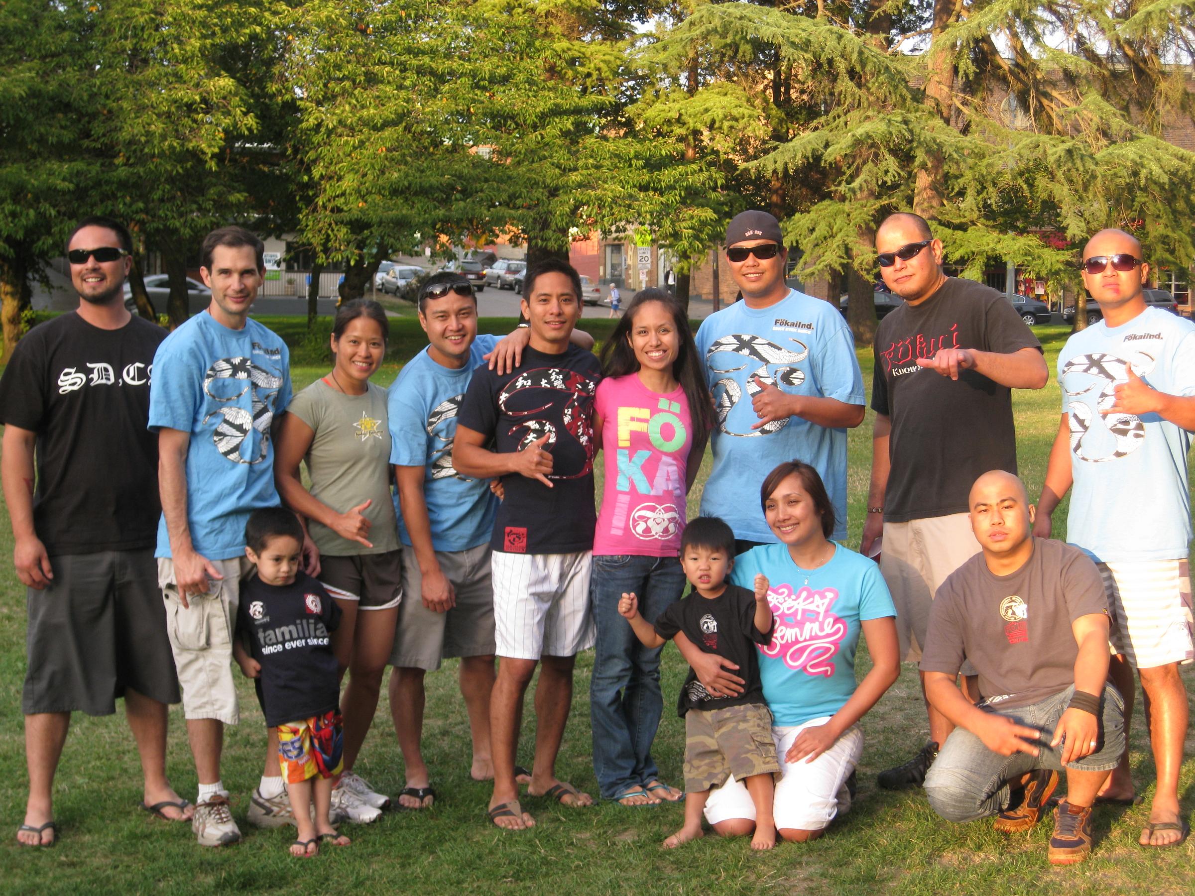 Paul, Lourdes, & Kalen Gutierrez Family and Friends- Fokai Supporters/Sporters in Seattle