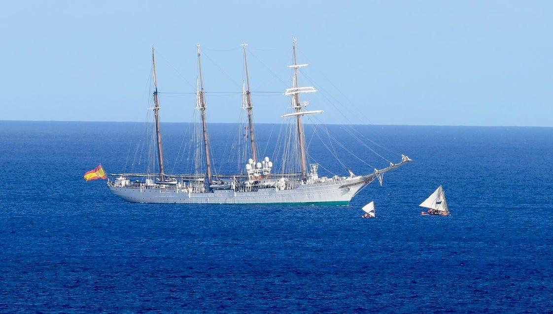 Spanish Navy ship Juan Sebastián de Elcano arrives in Marianas waters!